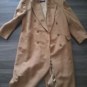 Wool and Cashmere Camel color long coat